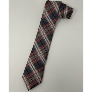 Bruno Marchesi Handmade 100% silk tie blue/red/white